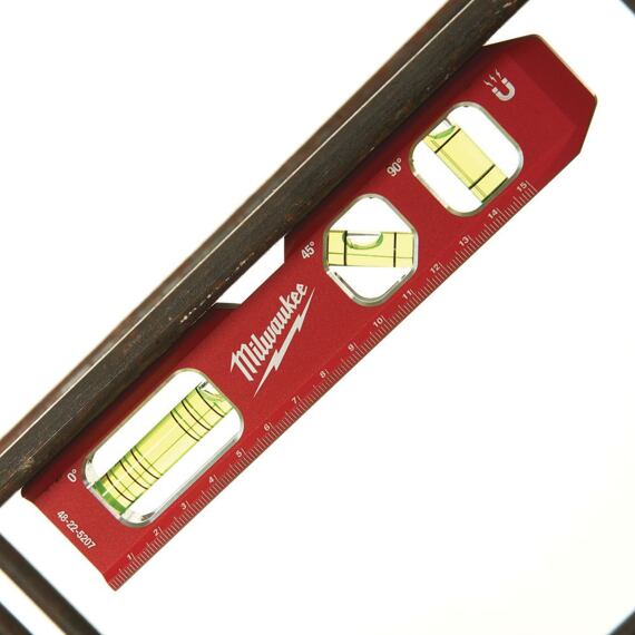 MILWAUKEE 4932459097 magnetická vodováha TORPEDO s trubicovou libelou, 45° libela