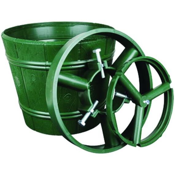 stojánek vánoční plastový, stojan nádoba výška 25,5cm, průměr 22cm, kmen 9cm, objem 11l, 2780030
