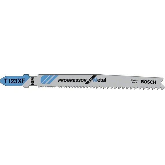 BOSCH 2608638472 pílky do priamočiarej píly T123X 100mm, kov, hliník, neželezné kovy 3ks