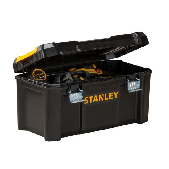 STANLEY STST1-75521 box na nářadí s kovovou přezkou, organizér ve víku, 48*25*25cm