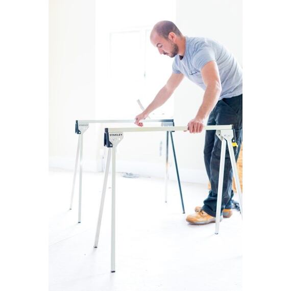 STANLEY STST81337-1 kovový podstavec - koza na rezanie ESSENTIAL, nosnosť 340kg, pár