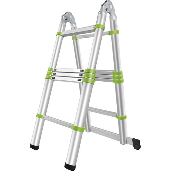 FIELDMANN žebřík/štafle teleskopické FZZ 4003, 320/160cm, nosnost 150kg, 10 příček