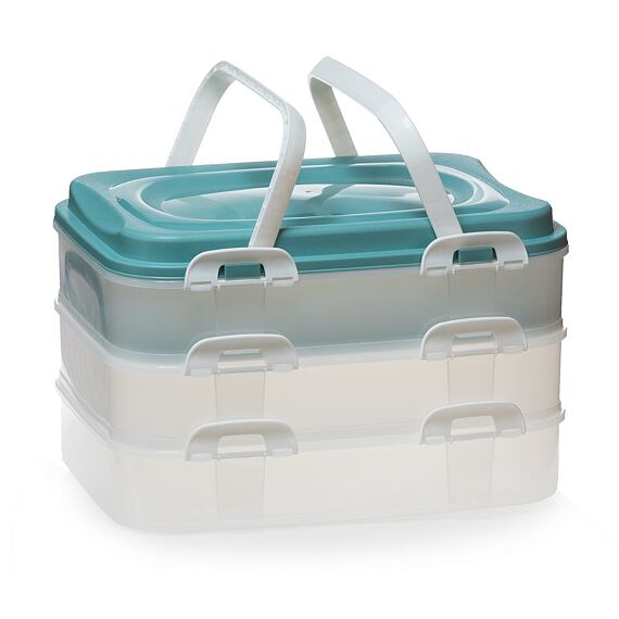 dóza PIKNIK s uchy, 3 patra, 40*30*27cm, PH, 282878