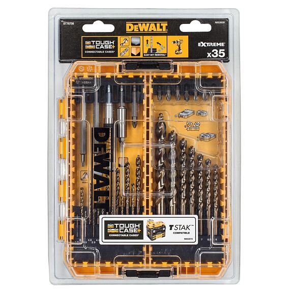 DeWalt DT70756 sada bitů a vrtáků do kovu EXTREME 35-dílná