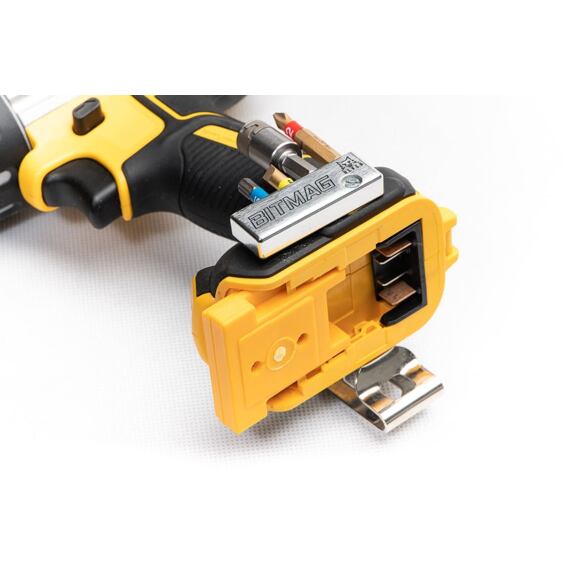 StealthMounts držiak na uloženie aku strojov DeWalt XR 18V i FLEXVOLT 60V, žltý, 1ks