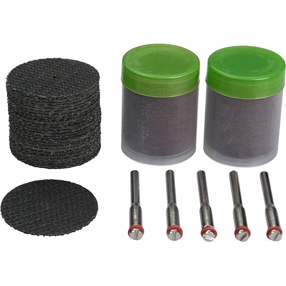 EXTOL CRAFT kotúčiky rezné súprava 100ks, 5* unášač 3,2mm, 903762