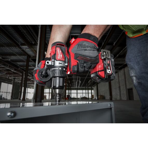 MILWAUKEE M18 BLPD2-502X aku příklepová vrtačka 18V/2*5Ah, 82Nm, 0-550/1800 ot./min.
