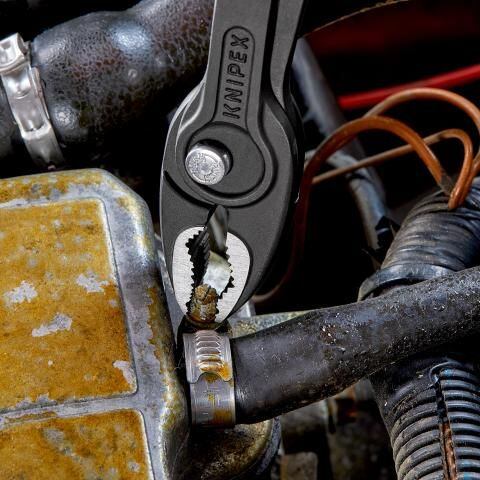 KNIPEX kleště s posuvným kloubem TwinGrip 200mm, čelní a boční úchop, 3-složková rukojeť 8202200