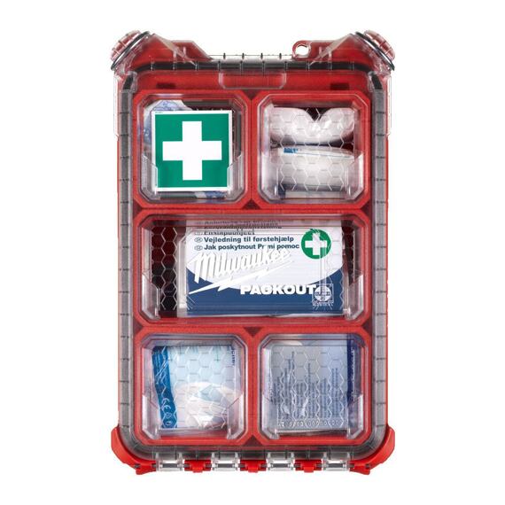 MILWAUKEE 4932478879 lékárnička PACKOUT , IP65, zodpovedá DIN 13157