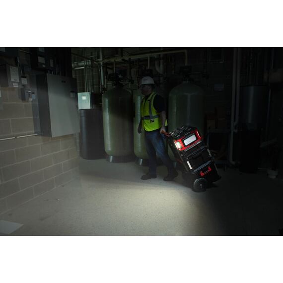 MILWAUKEE M18 POALC-0 lampa PACKOUT 3 otočné hlavy, 18V/230V, 3000/1500/1000lm, bez aku