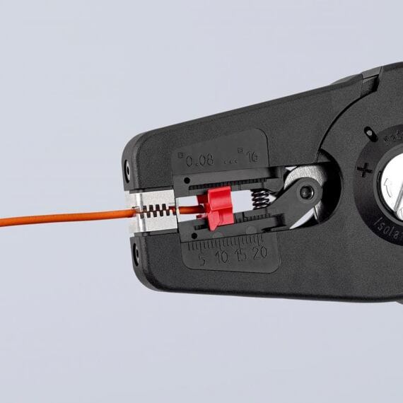 KNIPEX kleště odizolovací automat PreciStrip 16, pro průřez 0,08 - 16mm2, parabolická čepel 1252195