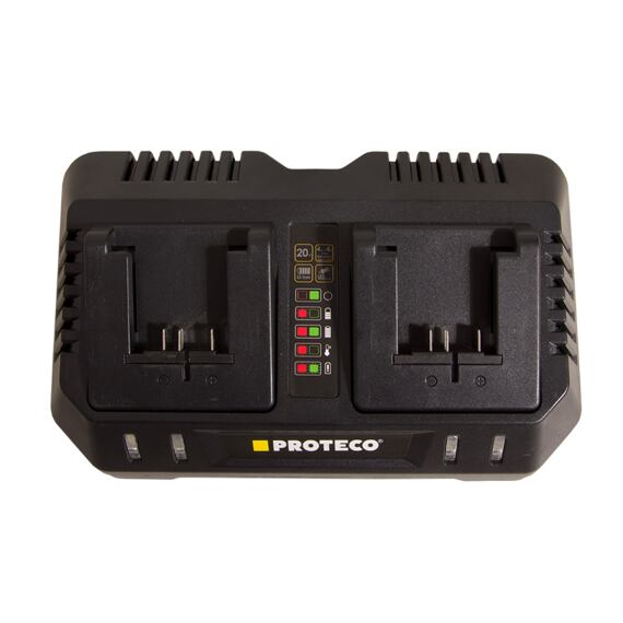 PROTECO nabíjačka systémová 20V, 4A, pre dva akumulátory, 51.99-NAB-20-DUAL