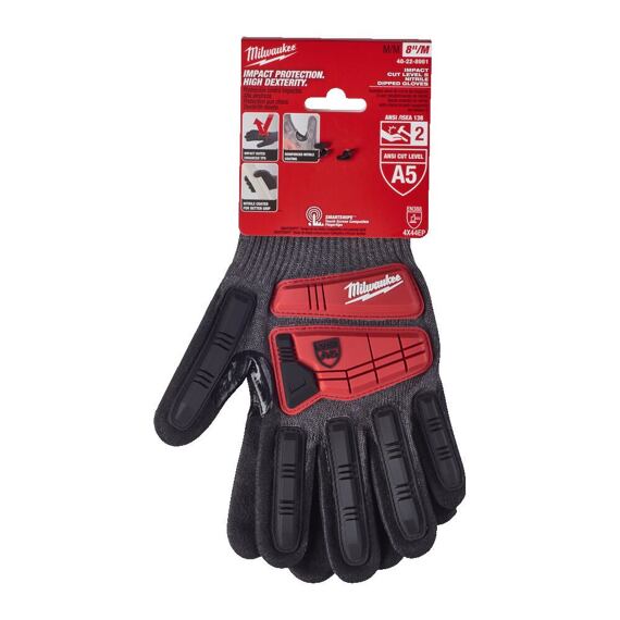 MILWAUKEE 4932479571 rukavice proti nárazům, stupeň ochrany 5, velikost L/9
