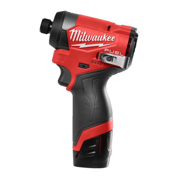 MILWAUKEE M12 FID2-202X aku rázový utahovák 12V/2*2Ah, 1/4", max. 170 Nm, pouze 127mm, kufr