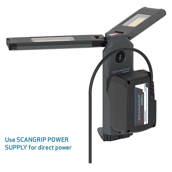 SCANGRIP TOWER COMPACT CONNECT svítilna se 2 otočnými lampami na stativu 0,9-2m, 1250/2500lm, 6110C