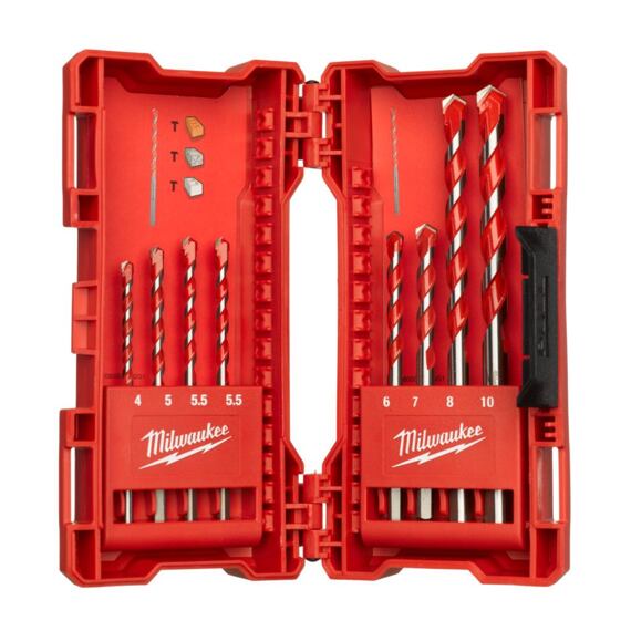 MILWAUKEE 4932471193 súprava vrtákov do betónu 8-dielna súprava 4-10mm, PH box