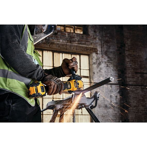 DeWalt DCG409NT aku úhlová bruska 18V/54V FLEXVOLT ADVANTAGE, 125mm, bez baterie, TSTAK