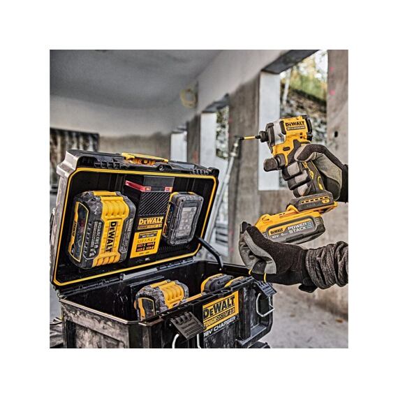 DeWalt DWST-83471 nabíjací box/dvojitá nabíjačka 18V a 54V, 2*USB port, ToughSystem 2.0