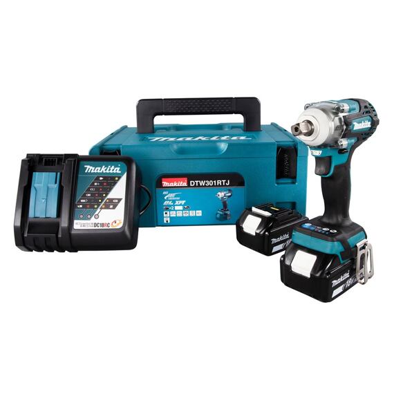 MAKITA DTW301RTJ aku rázový utahovák LXT 18V/5Ah, MAKPAC systainer