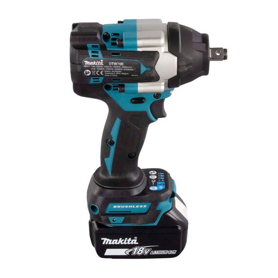 MAKITA DTW700RTJ aku rázový uťahovák 18V/2*5Ah, 700Nm, 1/2", systainer MAKPAC