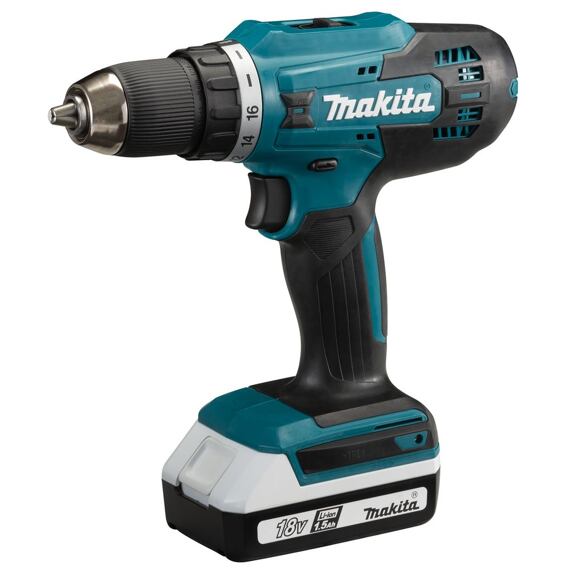 MAKITA DF488D002 aku vrtací šroubovák 18V/2*1,5Ah typ G, 42Nm, 0-400/1400 ot./min