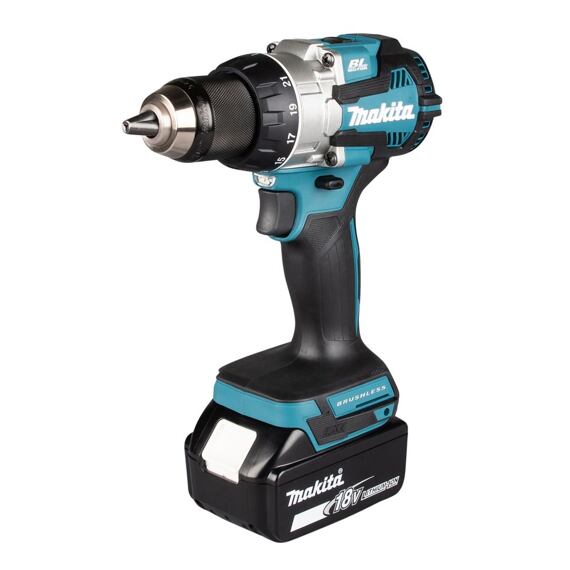 MAKITA DDF489RTJ aku bezuhlíkový šroubovák 18V/2*5Ah LXT, 73Nm, 0-550/1800 ot./min., MAKPAC