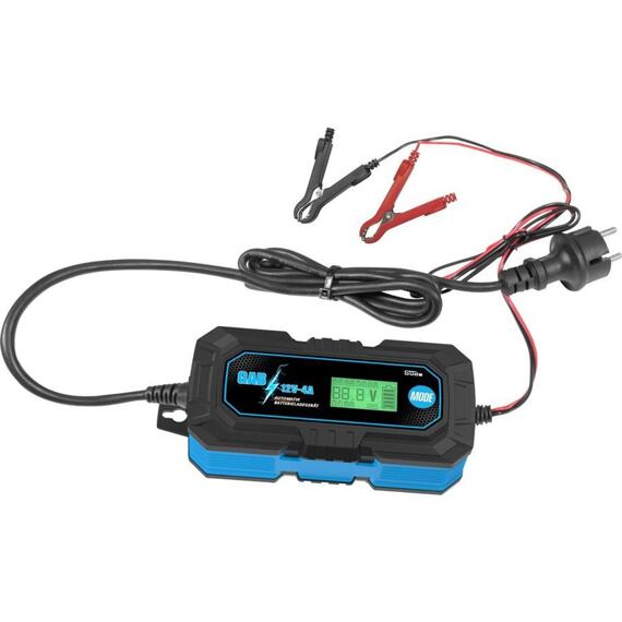 GÜDE GAB 12V/6V-4A automatická nabíječka autobaterií, plně automatická pro aku 4-120Ah 85145