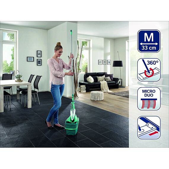 LEIFHEIT mop COMBI SET M, 34cm, komplet 12l, obdélník
