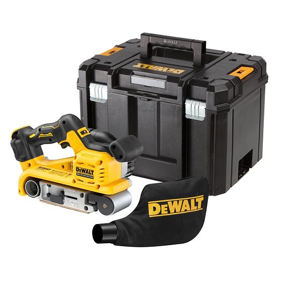 DeWalt DCW220NT aku pásová bruska 18V, pás 75*533mm, kufr TSTAK, bez baterie