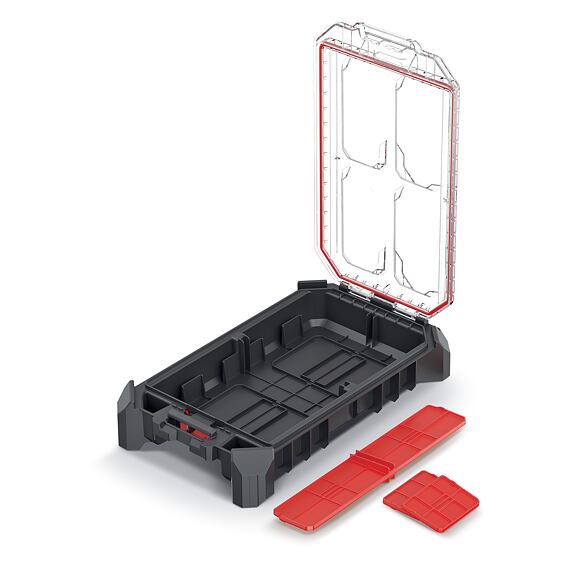 KISTENBERG organizér MSX 228*368*77mm, čierny, prepážky