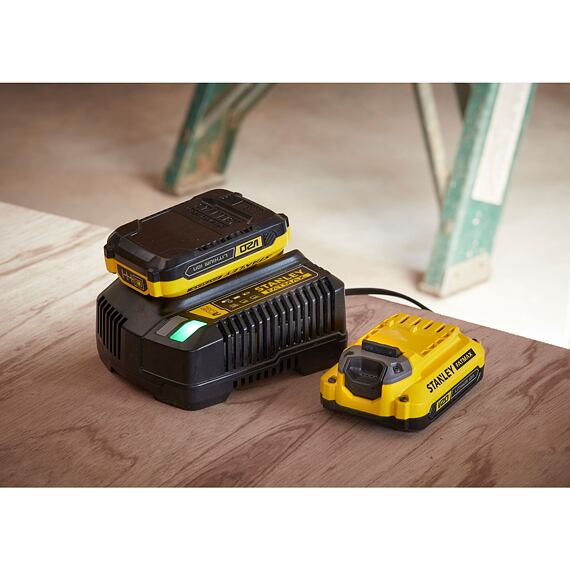 STANLEY SFMCD700C2S aku bezuhlíková vrtačka 18V/2*1,5Ah, 50Nm, 0-350/1500 ot./min, taška