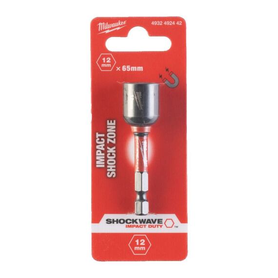 MILWAUKEE 4932492442 magnetická hlavice 12*65mm SHOCKWAVE IMPAC DUTY, pro ráz. utahováky