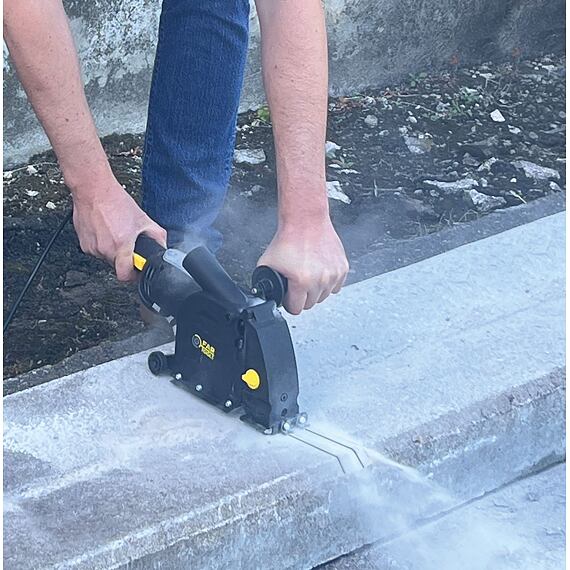 FARTOOLS ochranný rezací kryt na ÚB 125mm, univerzálna, možnosť dorezu k stene, + 2* DIA kotúč