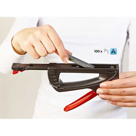 NOVUS J-11 sponkovačka ručná ABS plast, sponky A 4-8mm