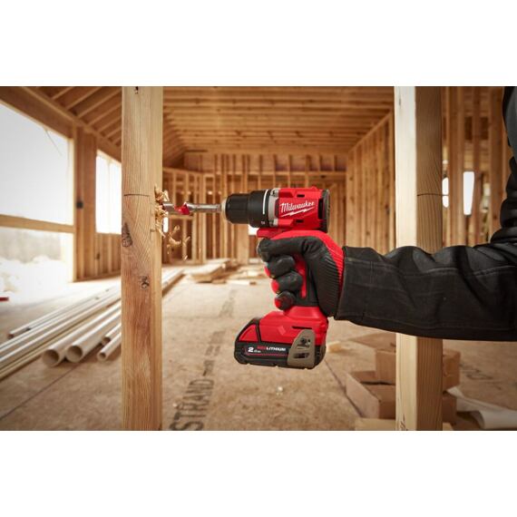 MILWAUKEE M18 BLDDRC-0X aku bezuhlíková vrtačka 18V, 61Nm, délka 145mm, bez baterie, kufr