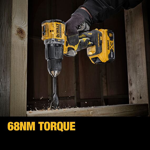 DeWalt DCD100YP2T aku příklepová vrtačka 18V/2*5Ah, 68Nm, 0-450/1650 ot./min., kufr