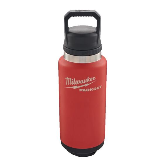 MILWAUKEE 4932493467 termoláhev PACKOUT 1065ml, dvoustěnná vakuová izolace, kompatibilní víčko, RED