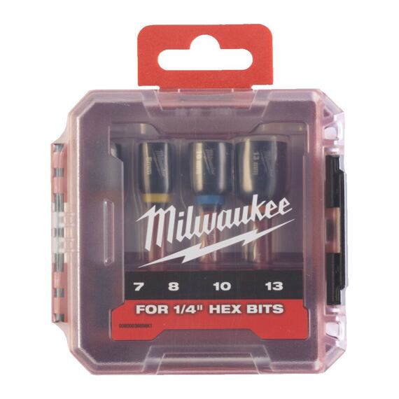 MILWAUKEE 4932492445 sada magn. nástrčných klíčů SHOCKWAVE IMPACT DUTY, 7-8-10-13mm