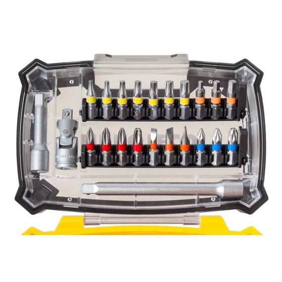 PROTECO sada bitů a hlavic 1/4" 38ks s ráčnou 43.SN-B06