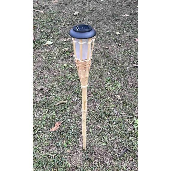fakľa solárna 120cm bambus/PH, prírodná/čierna, 329340