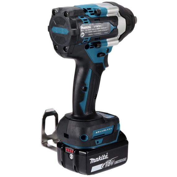 MAKITA DTW701Z aku rázový uťahovák 18V, 700Nm, 1/2" poistka kolík, bez batérie