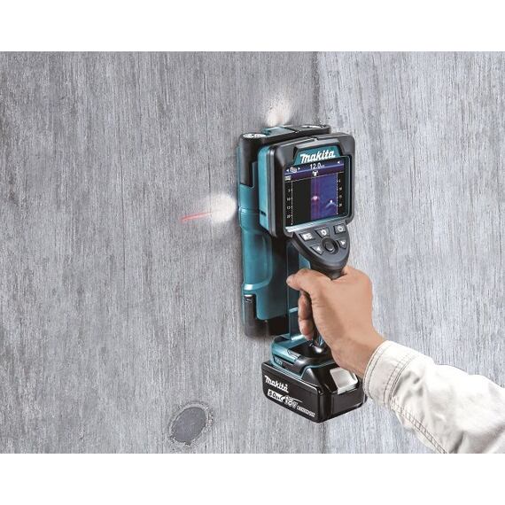 MAKITA DWD181ZJ aku detektor 18V LXT kov/plast/dřevo, LED bar. displej, laserová linie, bez baterie