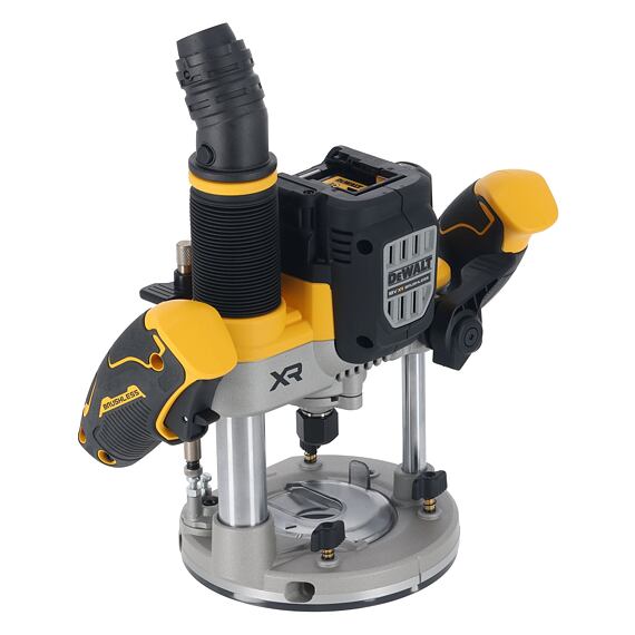 DeWalt DCW620NT aku bezuhlíková horní fréza 18V, kleštiny 8+12mm, 11000-23000 ot./min., bez baterie