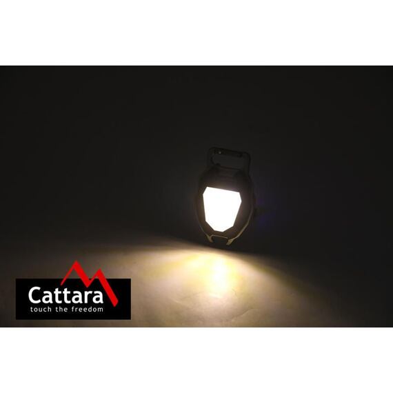 CATTARA svítilna LED COB 560lm, 7 režimů svícení, zapalovač, nabíjení USB-C, 13154