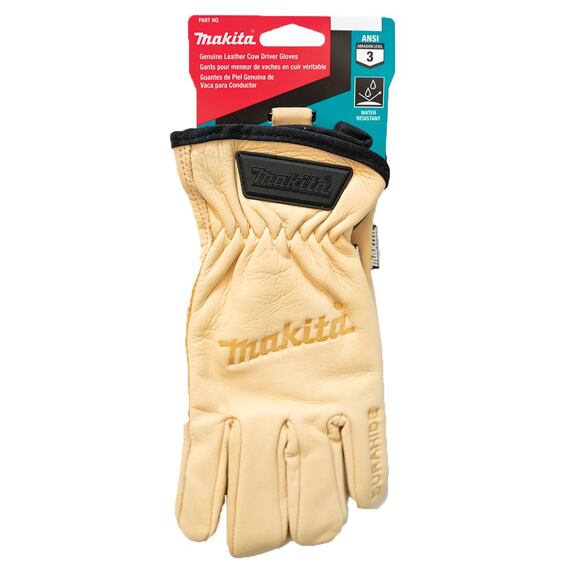 MAKITA P-84648 rukavice pracovní kožené vel.XL/10, odolné olejům a kapalinám