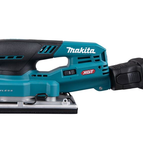 MAKITA BO007CGZ aku vibrační bruska XGT 40V, 93*185mm, propojení s aku kabelem