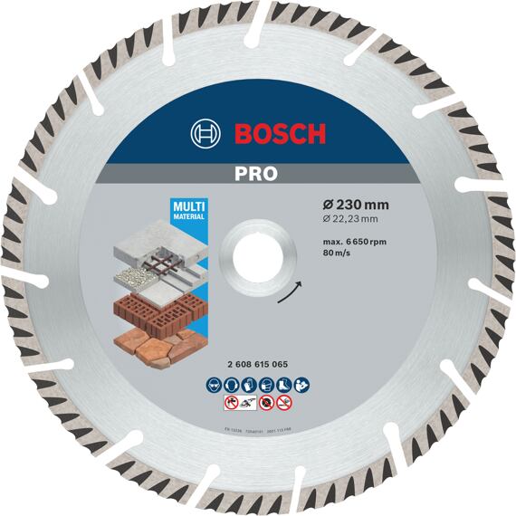 BOSCH 2608615065 diamantový kotouč 230mm PRO Multi Material