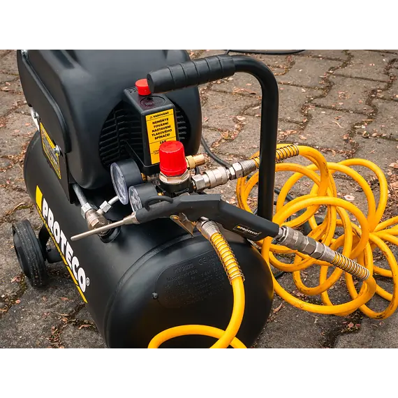 PROTECO kompresor olejový 1,5kW, PREMIUM 8bar, nádoba 24l,výkon vysávania 195 l/min., 25kg