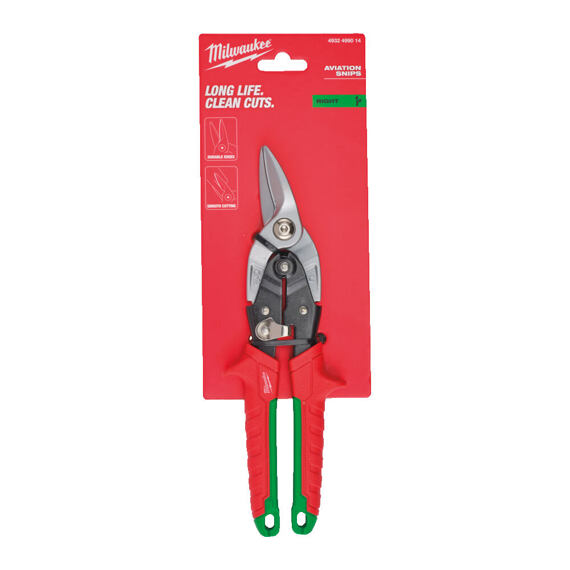 MILWAUKEE 4932499014 nůžky na plech pravé, vroubkované ostří, střihy s malým poloměrem