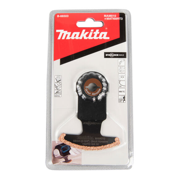MAKITA B-66503 řezný list 68 MAM010, TC/HM, K30, řezání spár a obkladů, 68*30mm, STARLOCK MAX